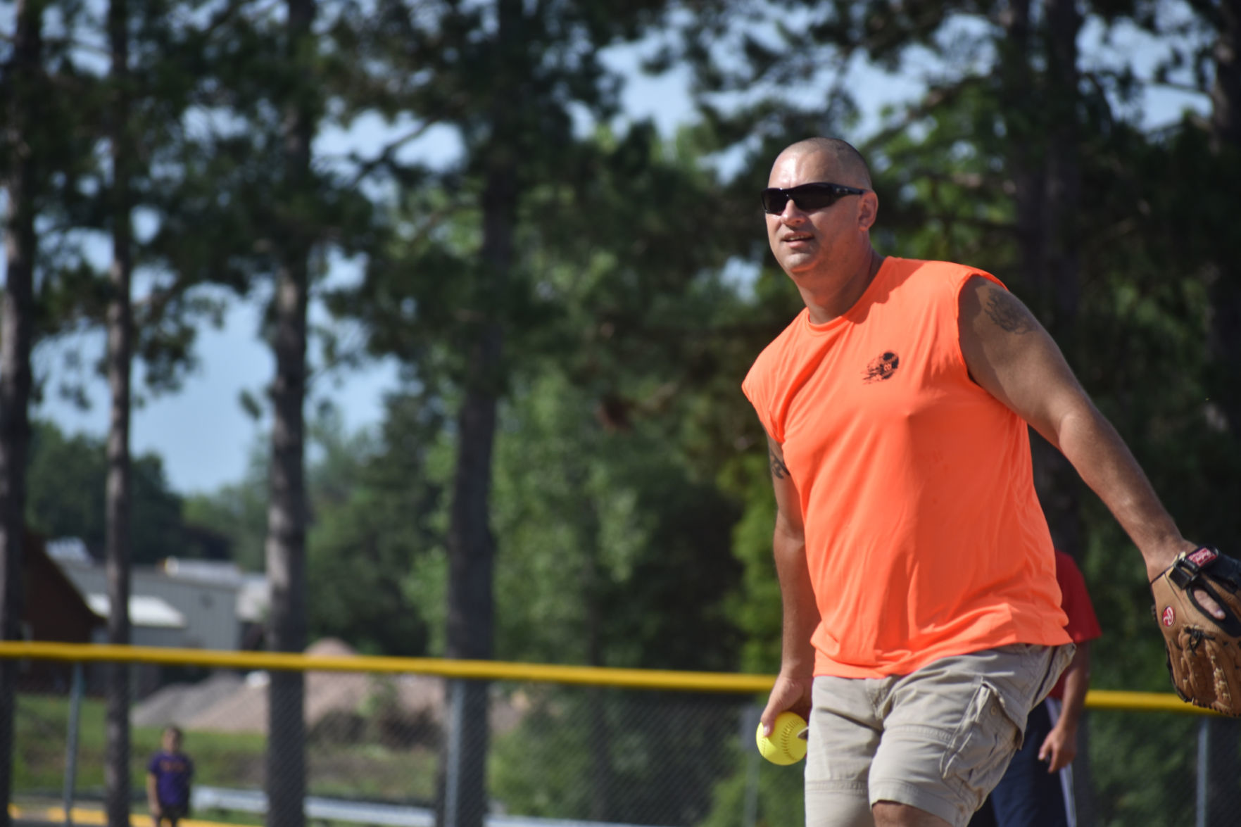 Brian Bonovetz at softball tournament